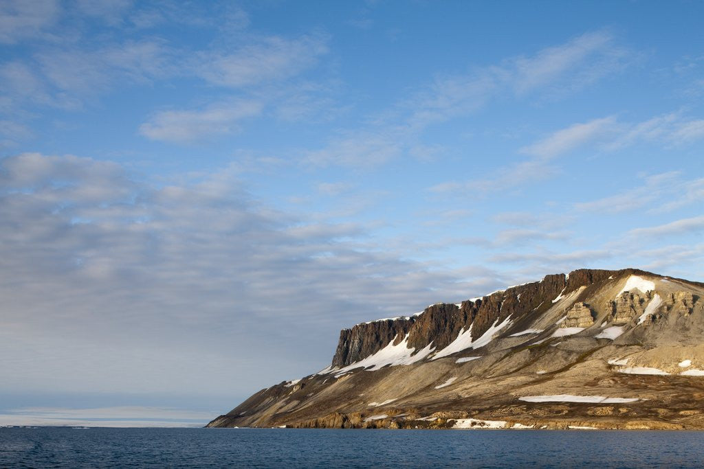 Detail of Cliffs at Cape Fanshawe, Spitsbergen Island, Svalbard, Norway by Corbis