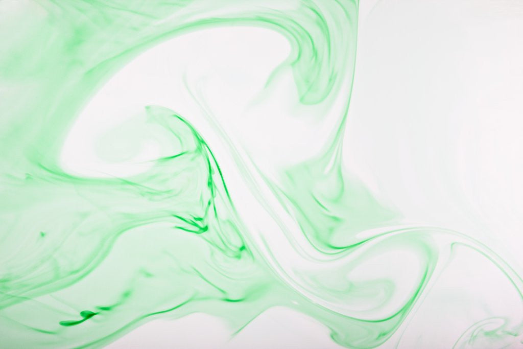 Detail of Green ink in water by Anonymous
