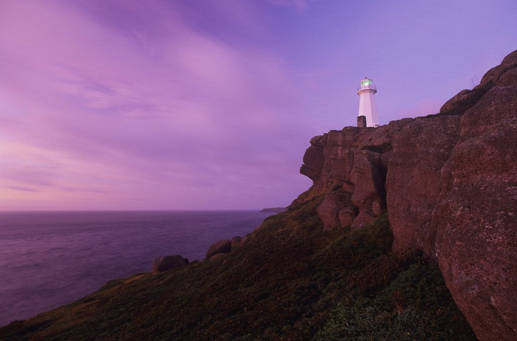Detail of Lighthouse at Cape Spear National Historic Site, Newfoundland, Canada. by Anonymous