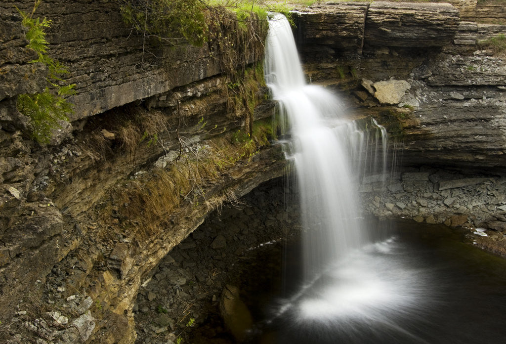 Detail of High Falls, Manitoulin Island Near Sheguiandah, Ontario, Canada. by Anonymous