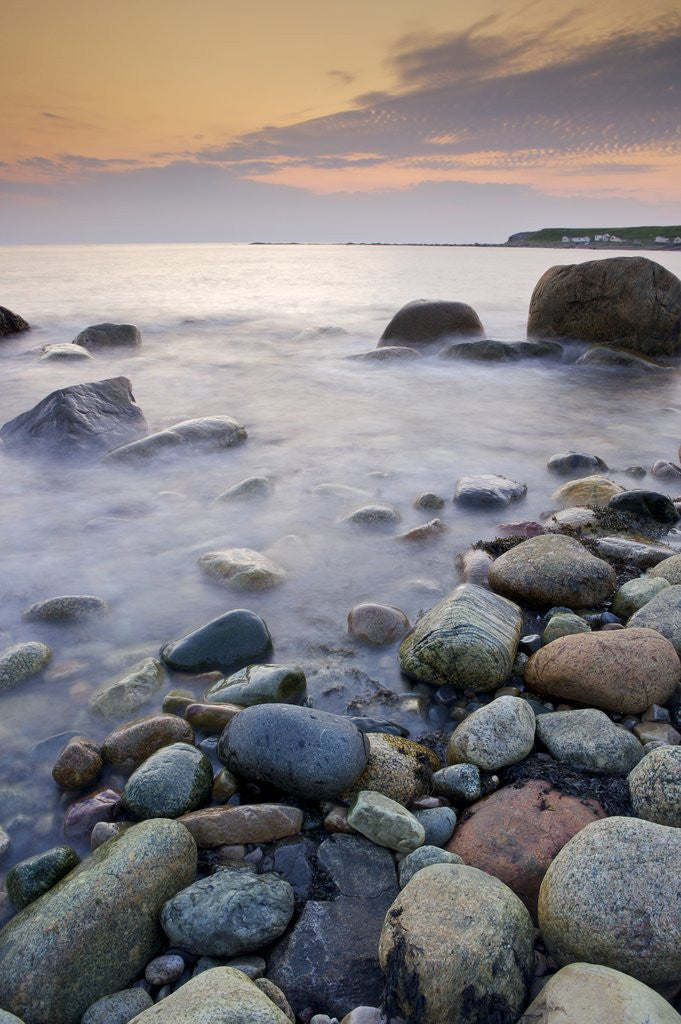 Detail of The Rocky Shoreline of Green Point at Sunset, Gros Morne National Park, UNESCO World Heritage Site, Viking Trail, Great Northern Peninsula, Newfoundland & Labrador, Canada. by Corbis
