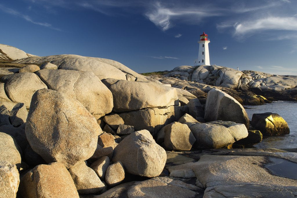 Detail of Peggy's Cove Lighthouse Nova Scotia, Canada. by Anonymous