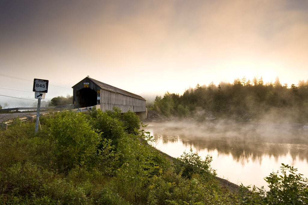 Detail of Covered Bridge on Kingston Penninsula, New Brunswick, Canada. by Anonymous