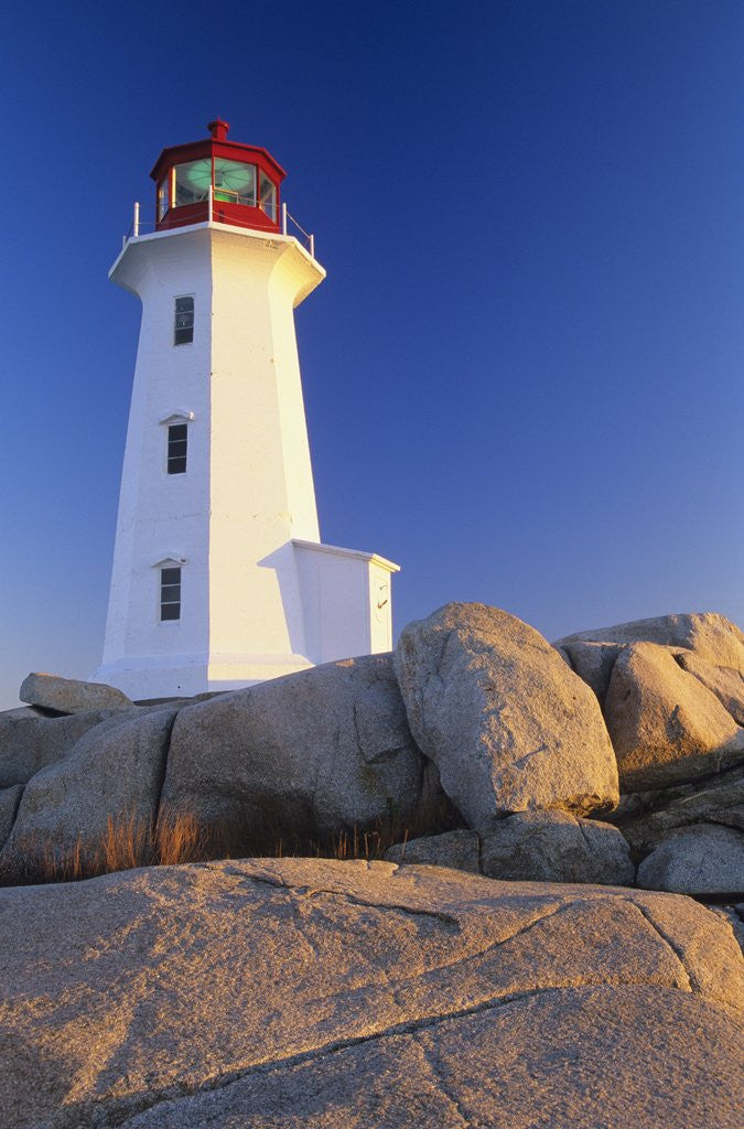 Detail of Peggy's Cove Lighthouse, Peggy's Cove, Nova Scotia, Canada by Anonymous