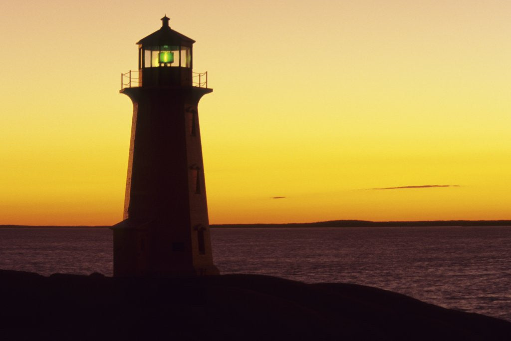 Detail of Peggy's Cove at Sunset, Nova Scotia, Canada. by Anonymous