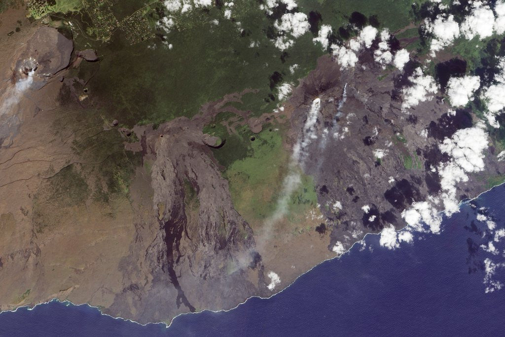 Detail of Mulitple Plumes from Eruptions on Kilauea in Volcanoes National Park, Hawaii by Anonymous