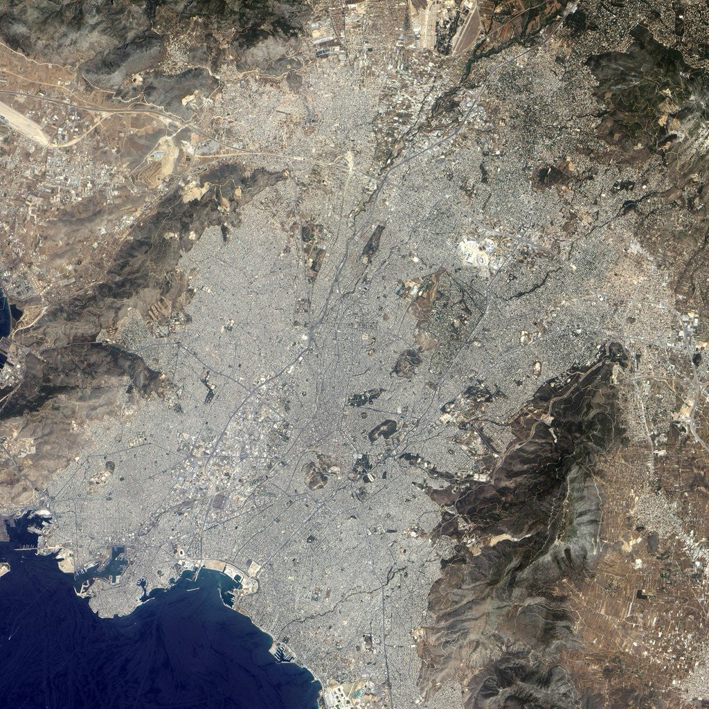 Detail of The City of Athens Greece by Anonymous