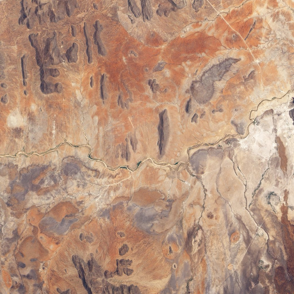 Detail of Ewaso Nyiro River Dries up During Extended Drought in Kenya by Anonymous
