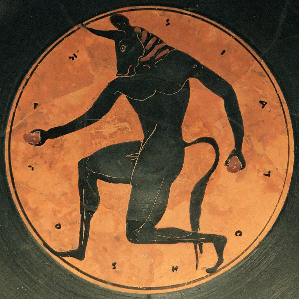 Detail of The Minotaur by Painter of London by Anonymous