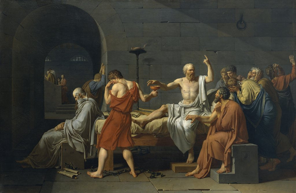 Detail of The Death of Socrates by Jacques-Louis David
