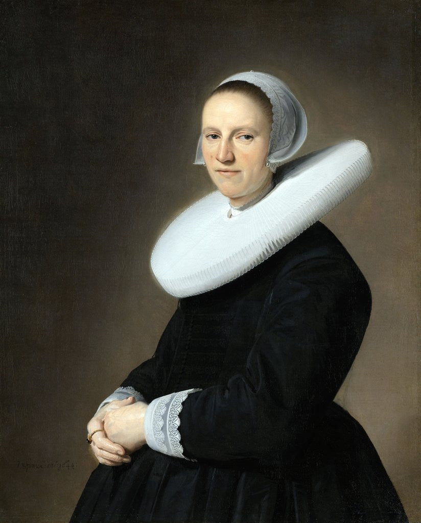 Detail of Portrait of Adriana Croes by Jan Verspronck