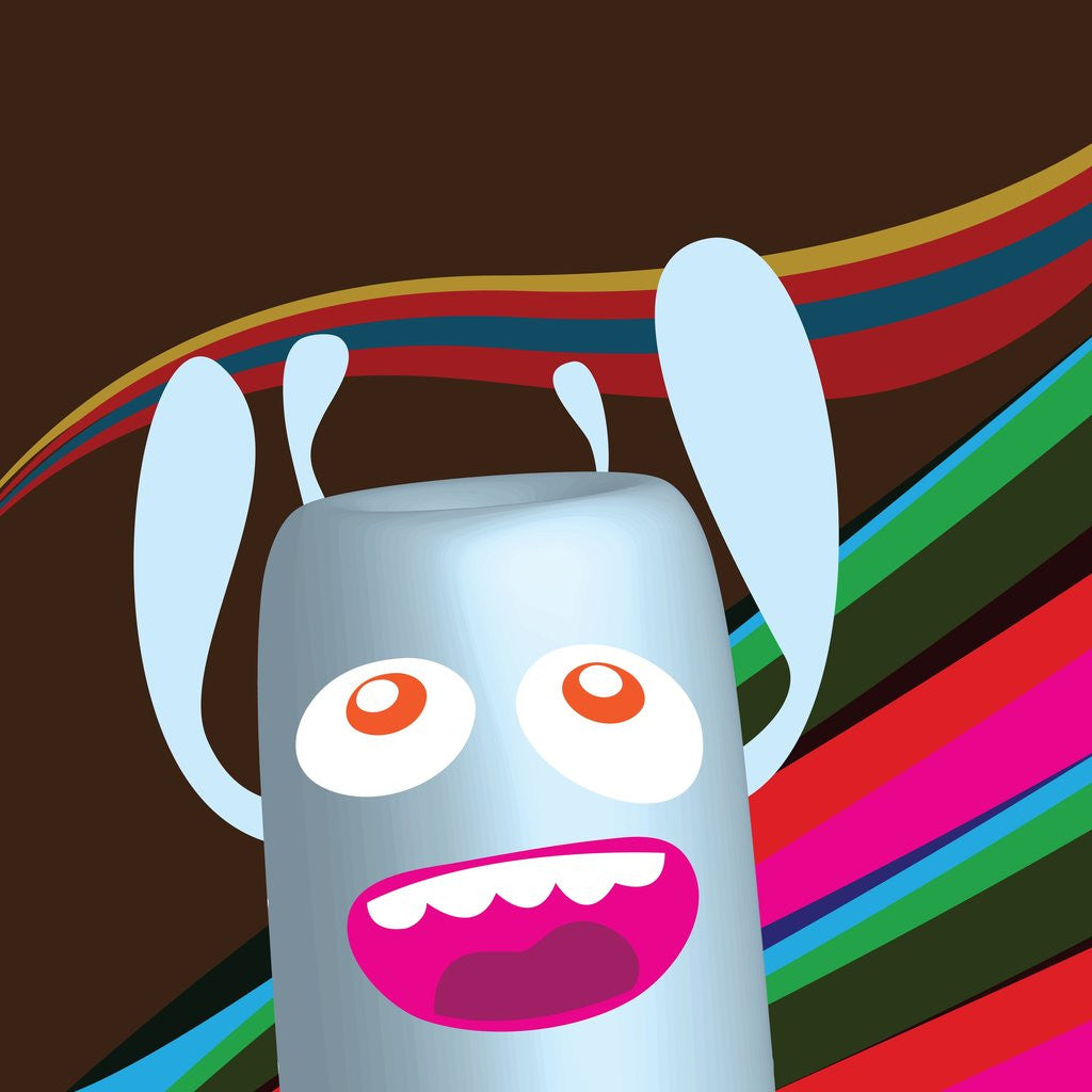 Detail of Excited robot by Anonymous