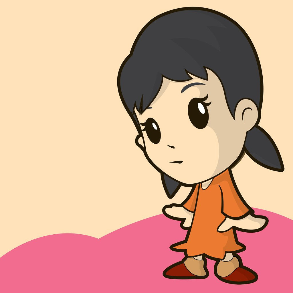 Detail of Cute little girl by Anonymous