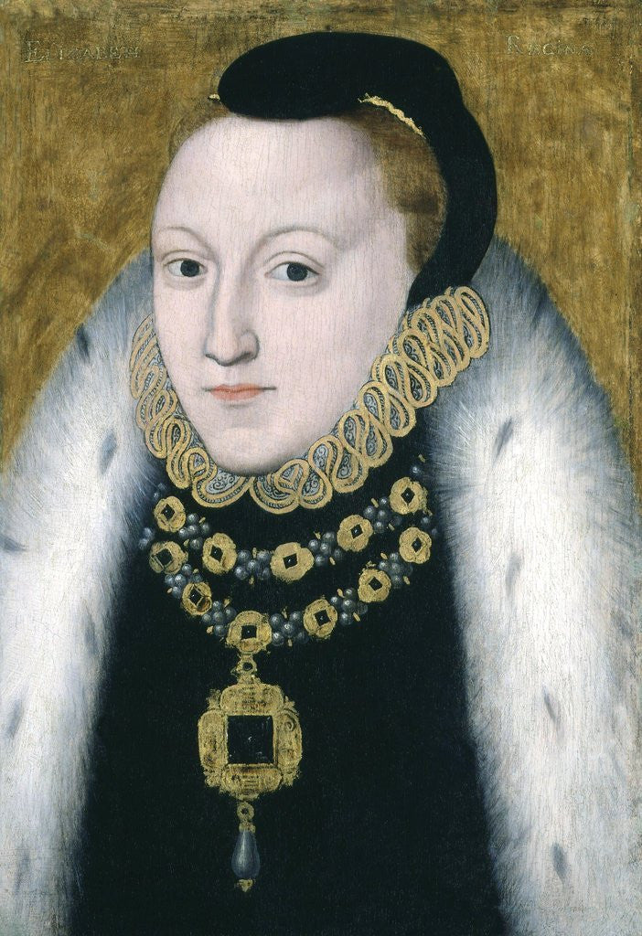 Detail of Anonymous portrait of Queen Elizabeth I by Corbis