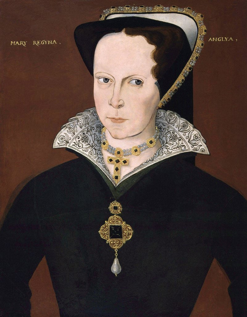 Detail of Anonymous portrait of Queen Mary I by Corbis