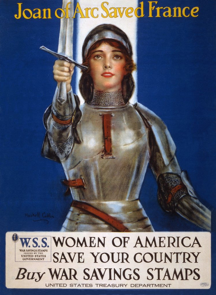 Detail of Joan of Arc Saved France poster by Haskell Coffin