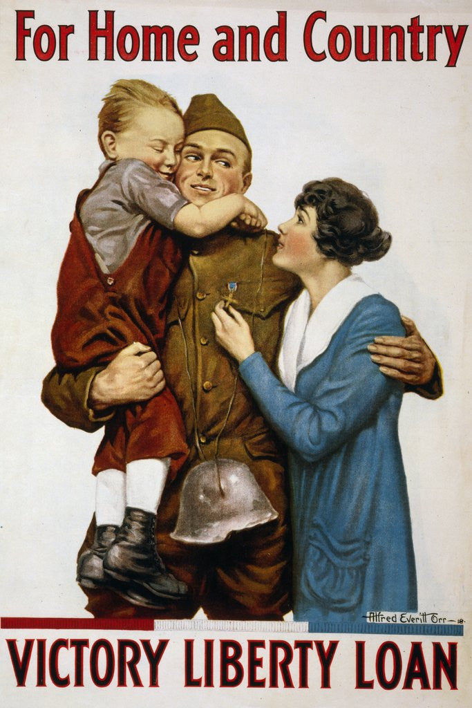 Detail of For Home and Country poster by Alfred Everitt Orr