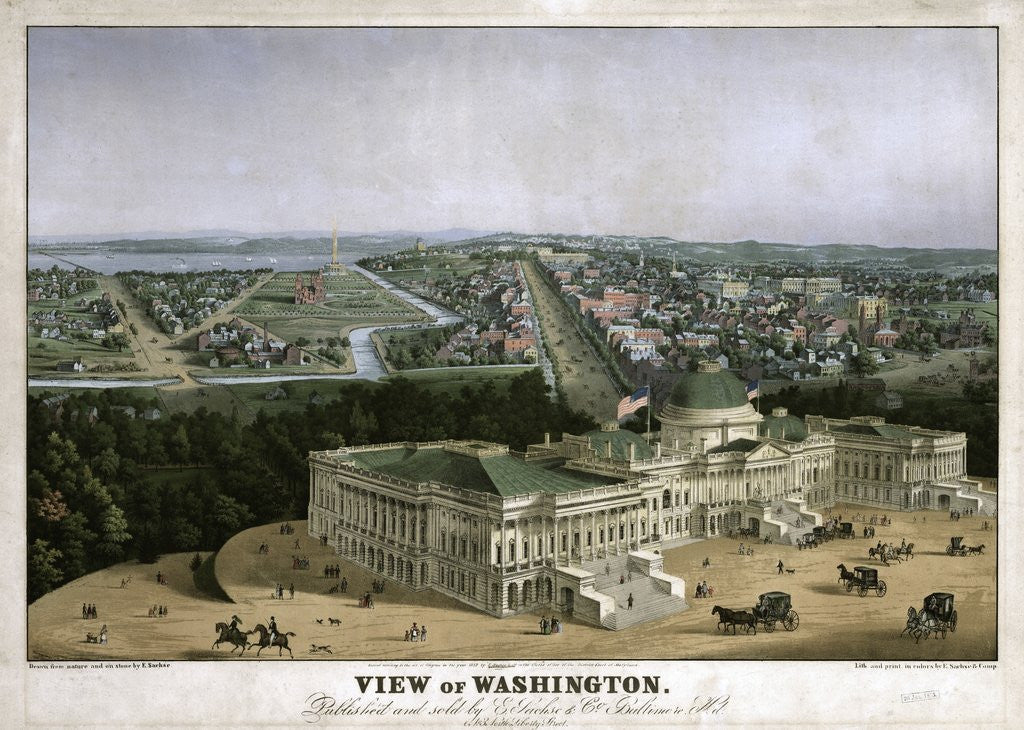 Detail of View of Washington by Anonymous
