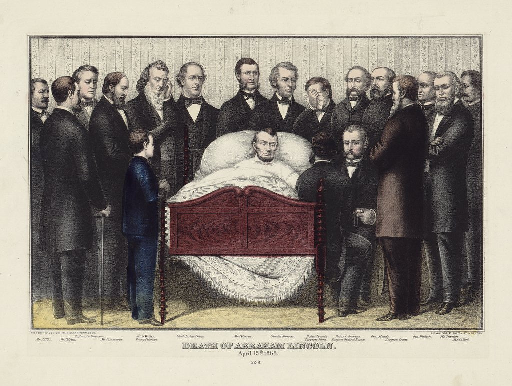 Detail of Death of Abraham Lincoln, April 15th, 1865 by Corbis