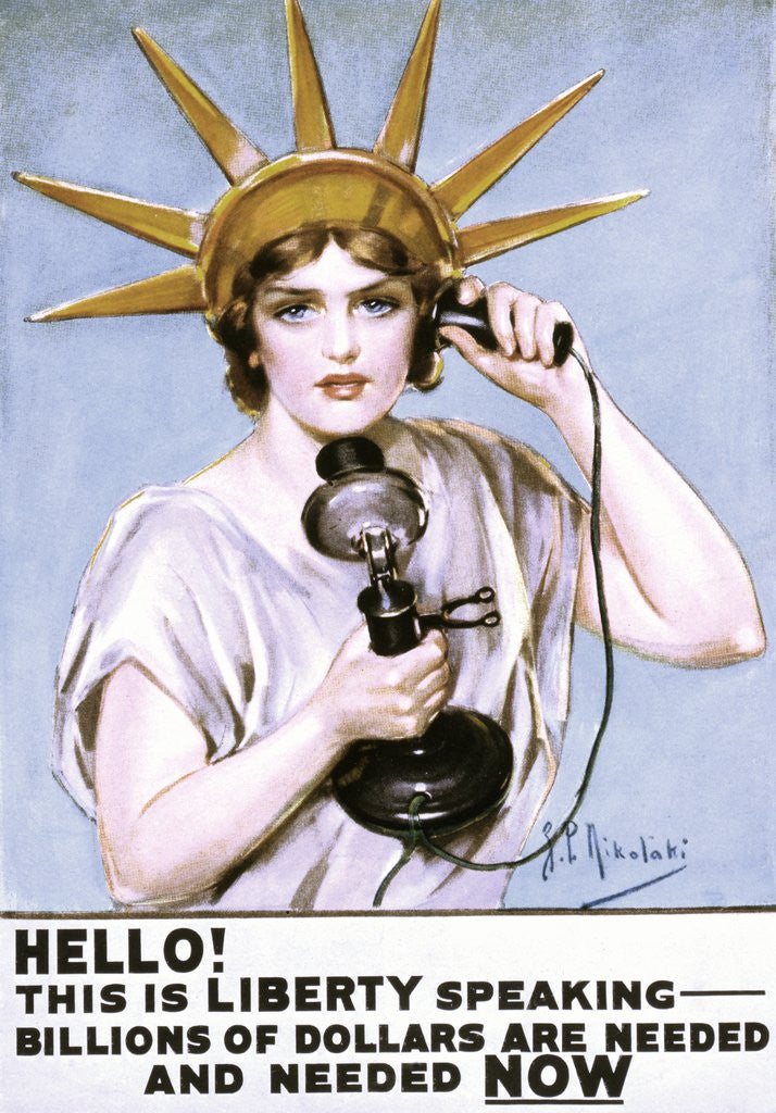 Detail of Statue of Liberty poster by Z.P. Nikolaki