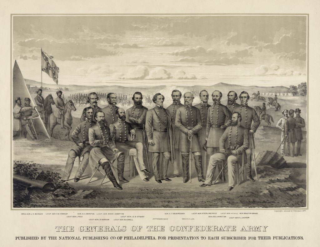 Detail of The Generals of the Confederate Army by Corbis