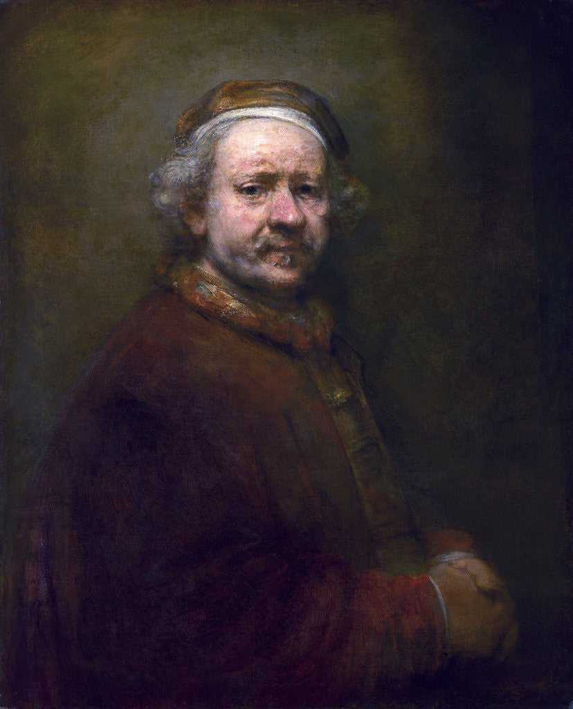 Detail of Self Portrait at the Age of 63 by Rembrandt van Rijn
