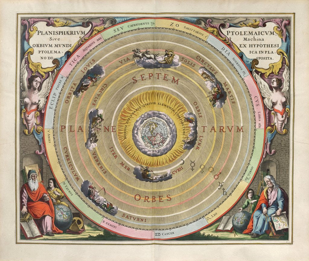Detail of Plate 1 from Harmonia Macrocosmica by Andreas Cellarius