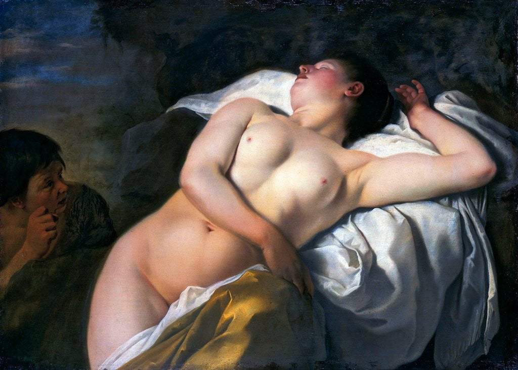 Detail of Sleeping Nymph by Jan Gerritsz van Bronckhorst