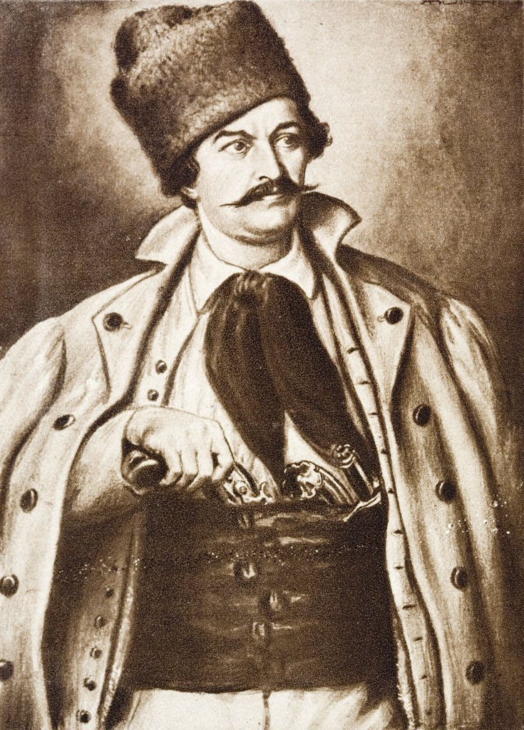 Detail of Transylvanian Romanian lawyer Avram Iancu by Anonymous