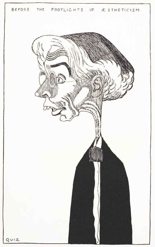 Detail of Caricature of Art Critic Roger Fry by Anonymous