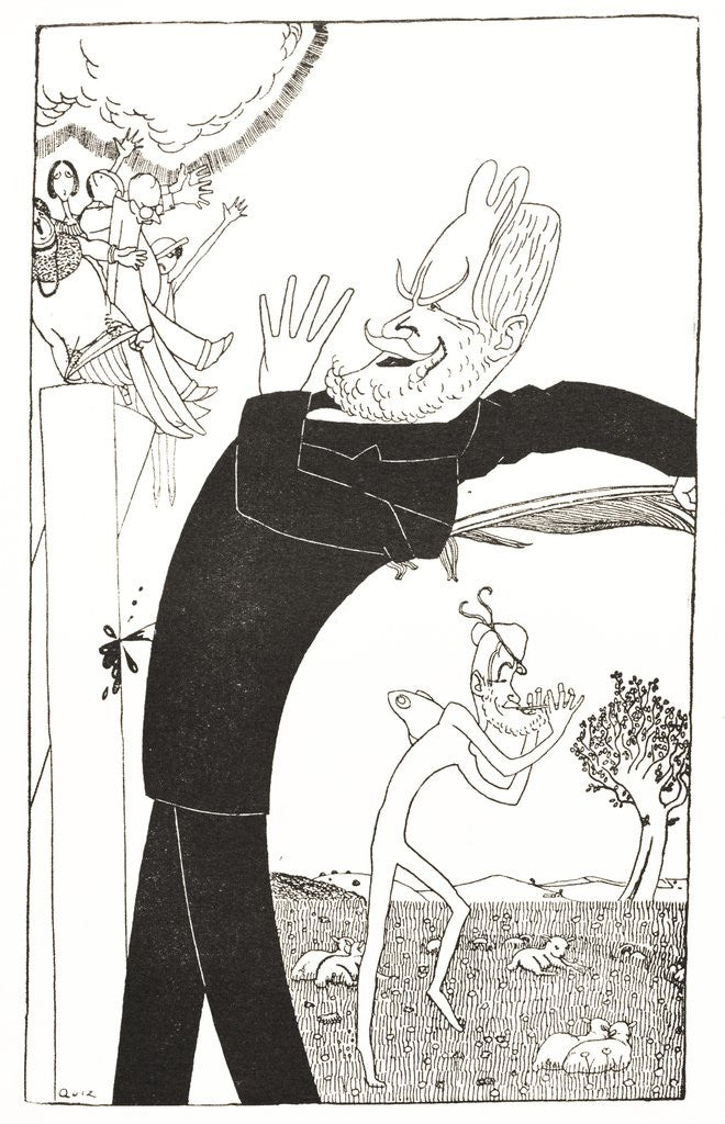 Detail of Caricature of George Bernard Shaw by Anonymous