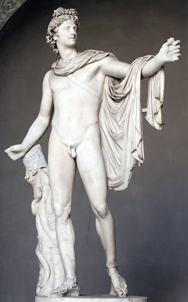 Detail of Roman Copy of Apollo Belvedere by Leochares
