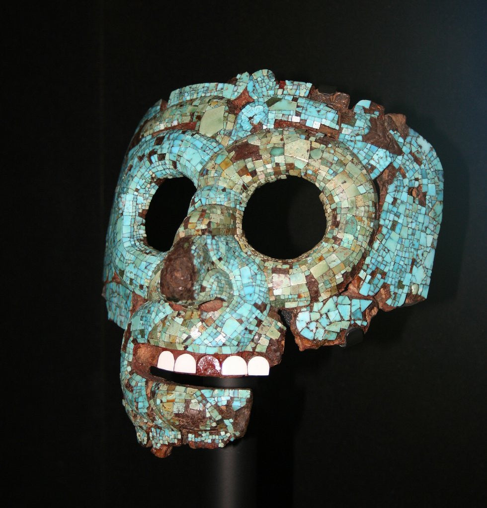 Detail of Aztec or Mixtec Mask of Quetzalcoatl by Anonymous