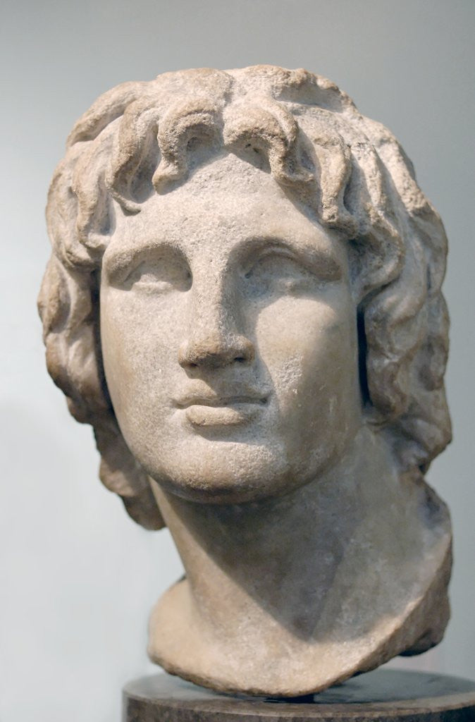 Detail of Hellenistic portrait of Alexander the Great by Anonymous
