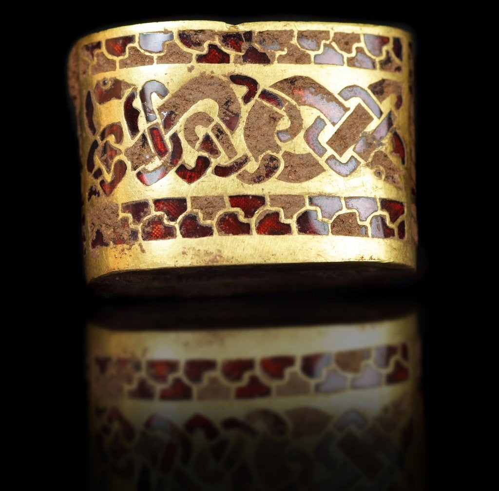 Detail of Celtic sword hilt fitting by Anonymous