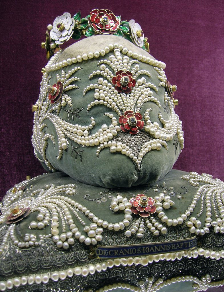 Detail of Reliquary for part of the skull of John the Baptist by Anonymous