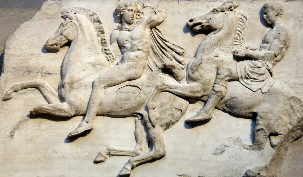 Detail of Cavalcade from the west frieze of the Parthenon by Anonymous