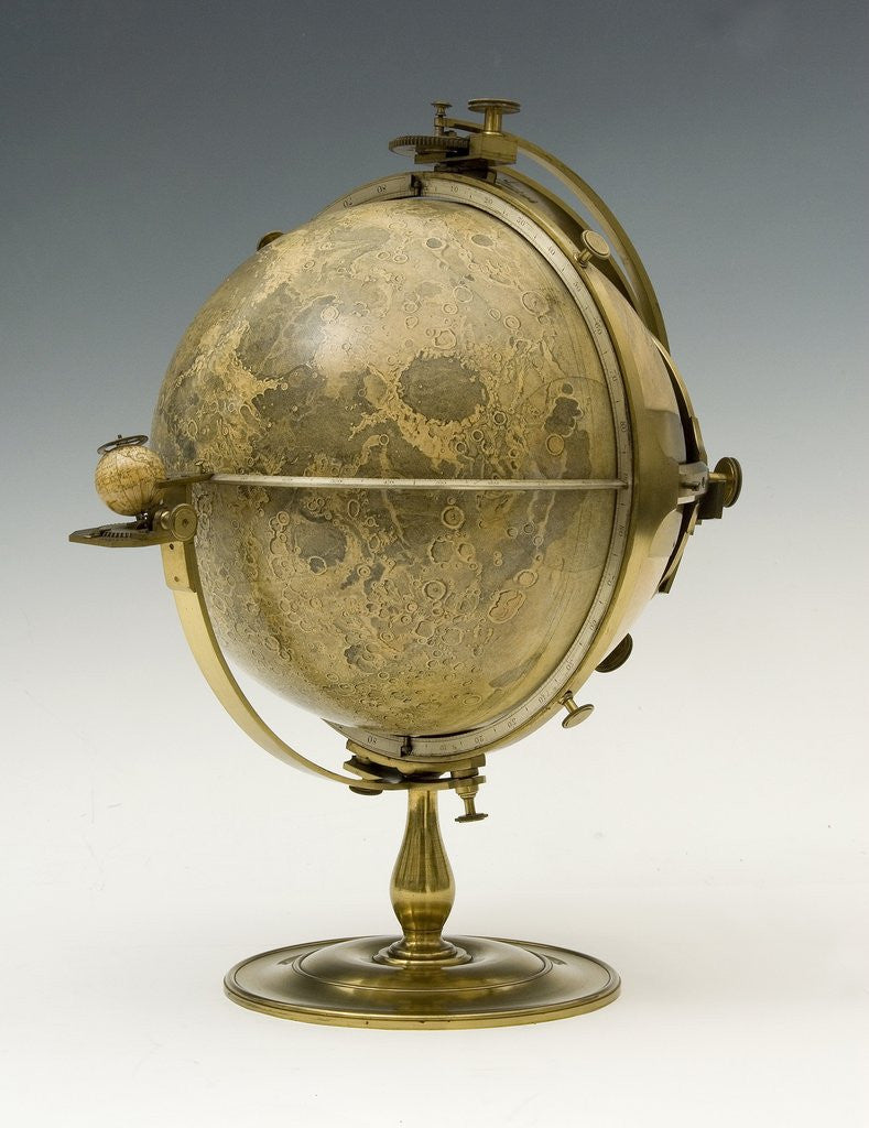 Detail of Rare lunar globe by Anonymous