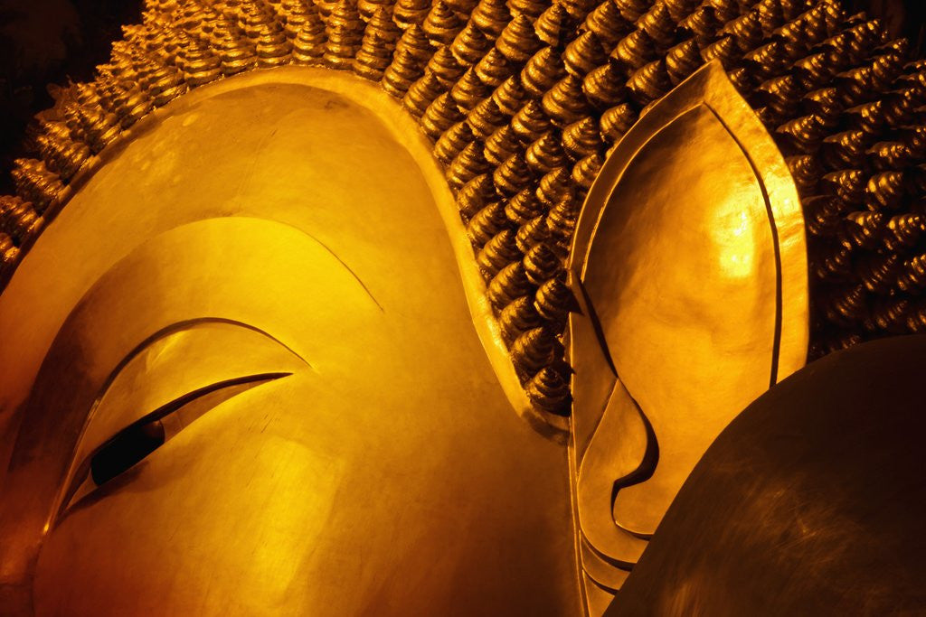 Detail of Temple of Reclining Buddha by Anonymous