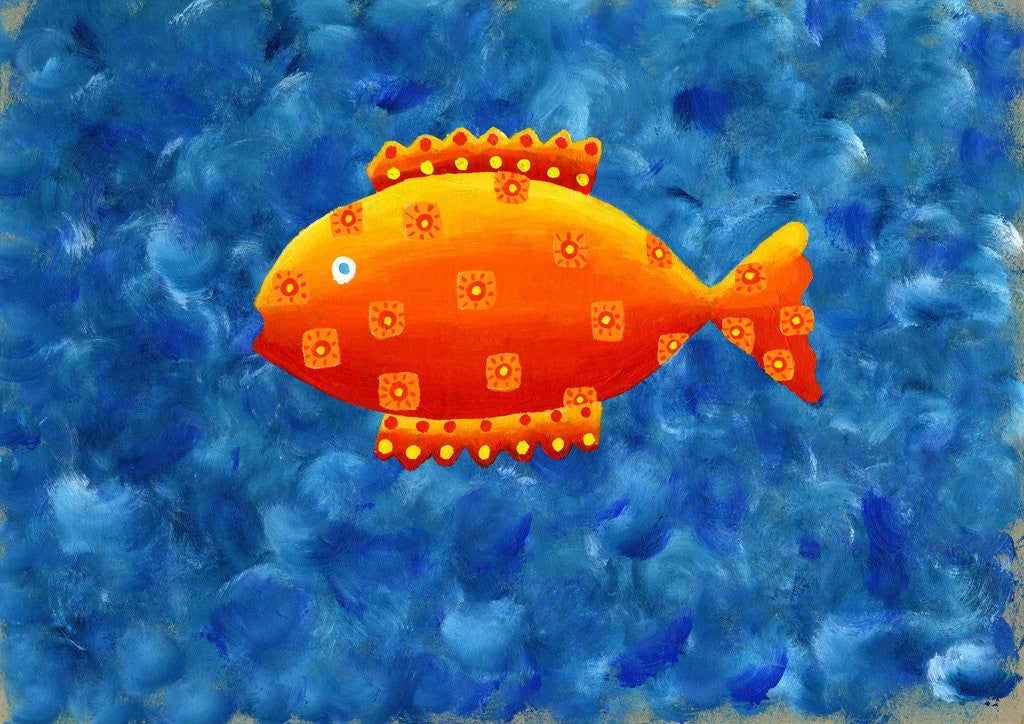 Detail of Spotted colorful fish by Anonymous