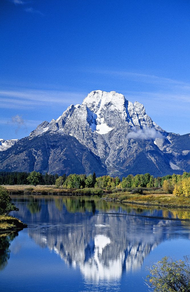 Detail of Jackson Lake in Grand Teton National Park by Anonymous