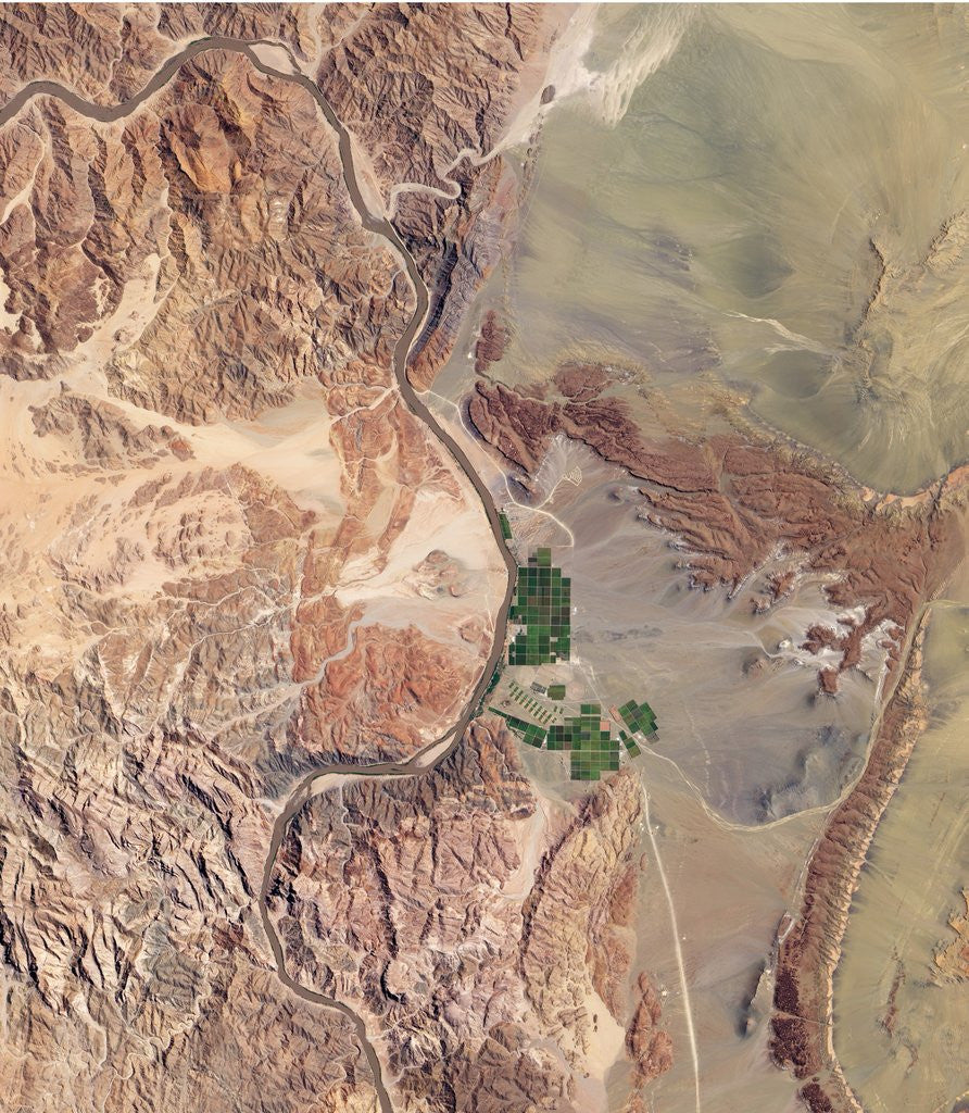 Detail of Irrigation project along the Orange River in Namibia by Anonymous