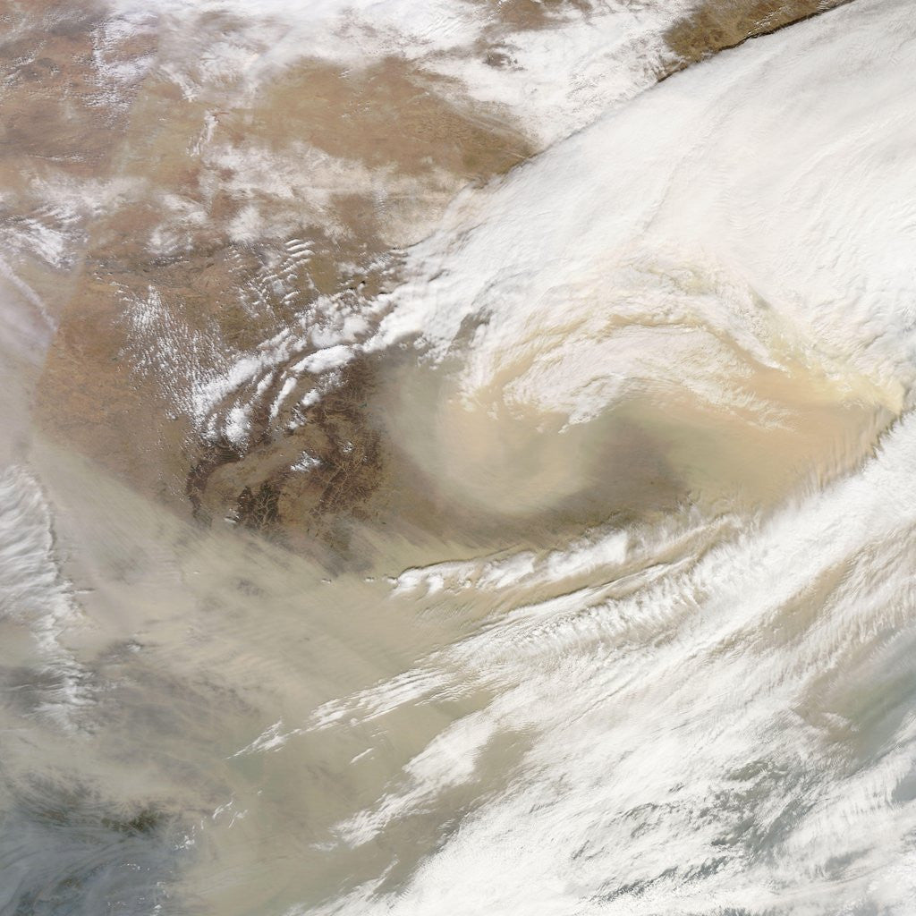 Detail of Sand and duststorm in China by Anonymous