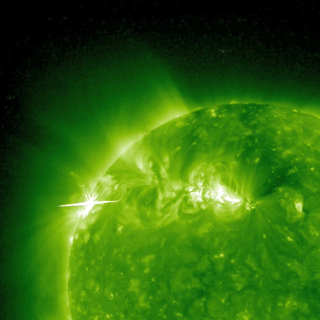 Detail of Solar Flare and Coronal Mass Ejection by Anonymous
