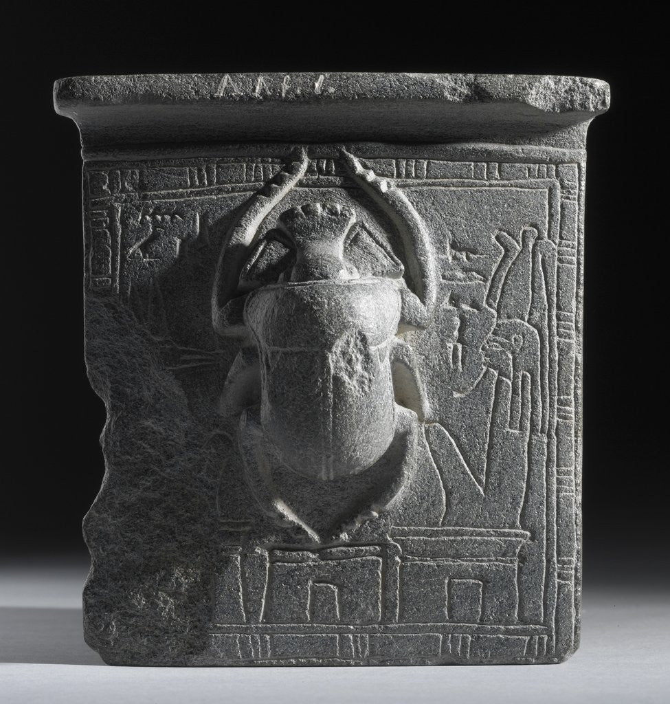 Detail of Egyptian scarab amulet by Anonymous