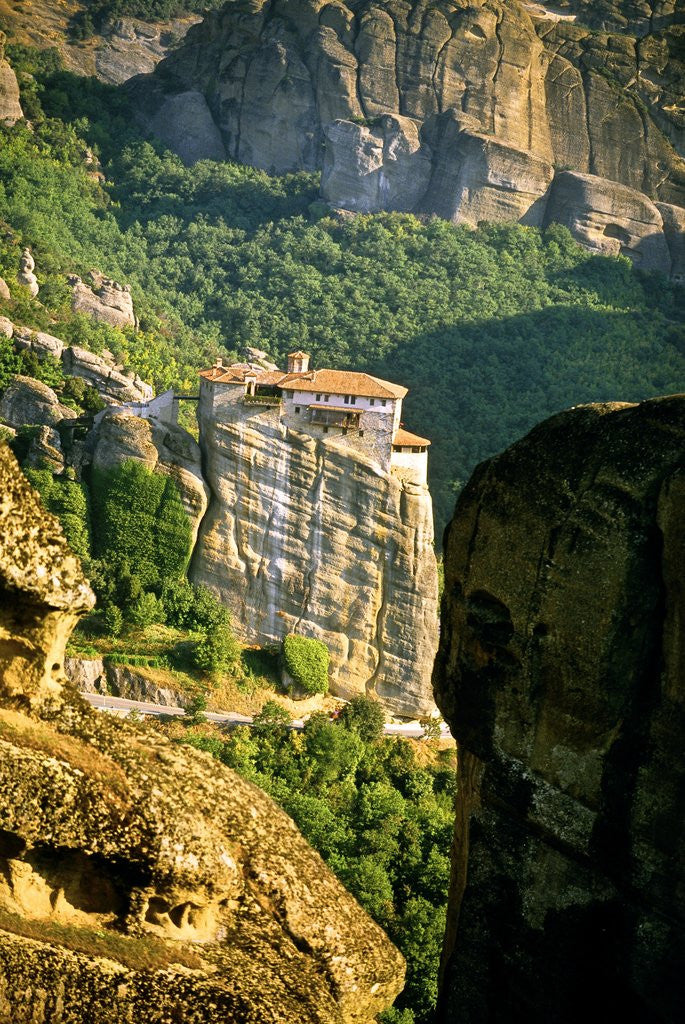 Detail of Roussanou Monastery, Meteora, Greece by Anonymous