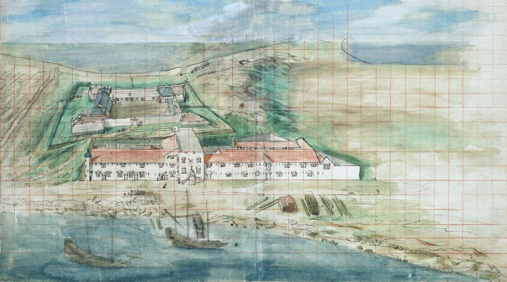Detail of Painting of Fort Zeelandia by Corbis