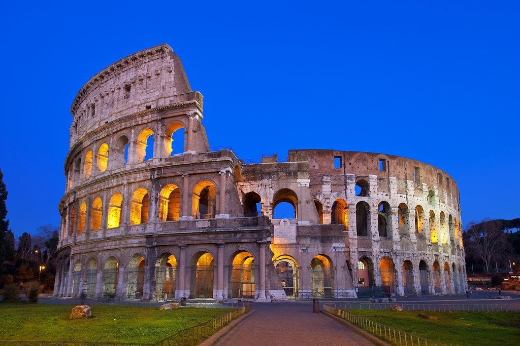 Detail of Colosseum in Rome by Corbis
