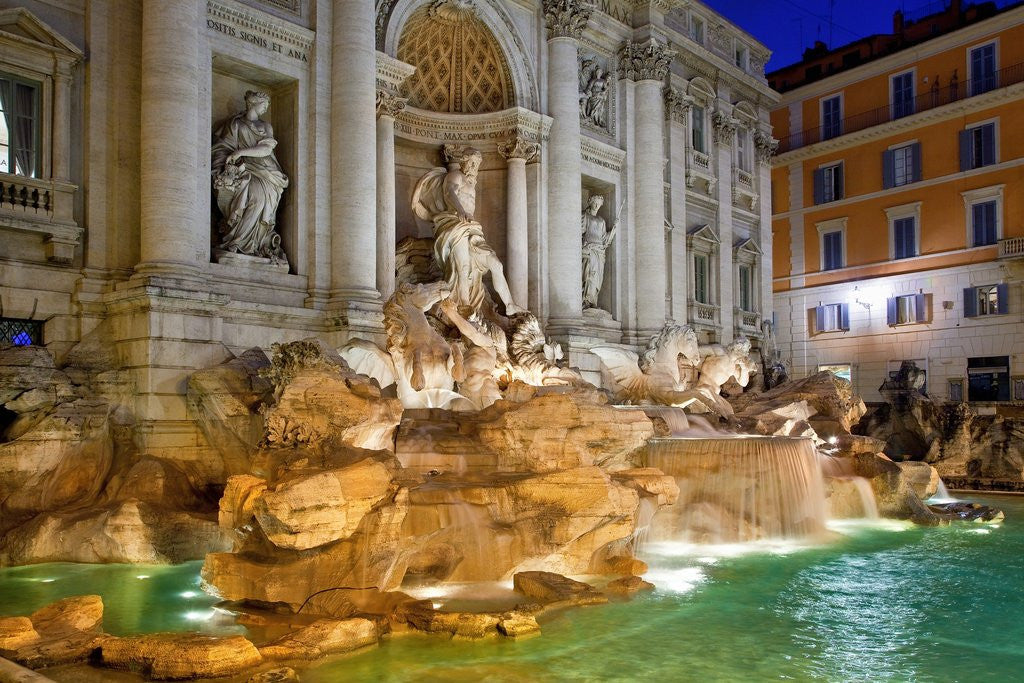 Detail of Trevi Fountain by Anonymous
