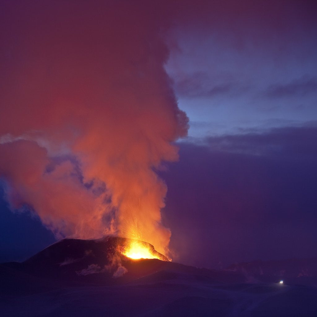 Detail of Eruption at Eyjafjallajokull glacier by Anonymous